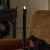 Glitter Black Wax Drip Flameless Candle Taper