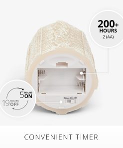 White Swan Sweater Knit Flameless Candle Pillar