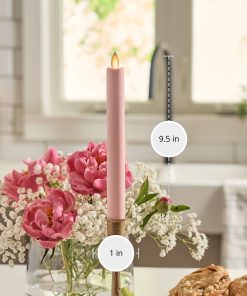 Crystal Rose Flameless Candle Taper