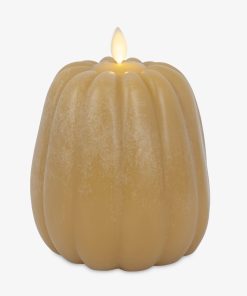 Harvest Gold Flameless Candle Pumpkin