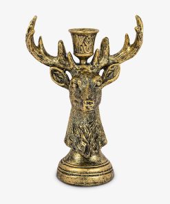 Brass Reindeer Taper Holder