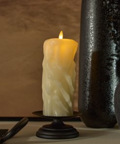 Pearl Ivory Skeleton Hand Flameless Candle Pillar