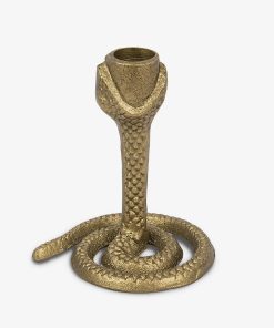 Brass Wrought Iron Snake Taper Holder
