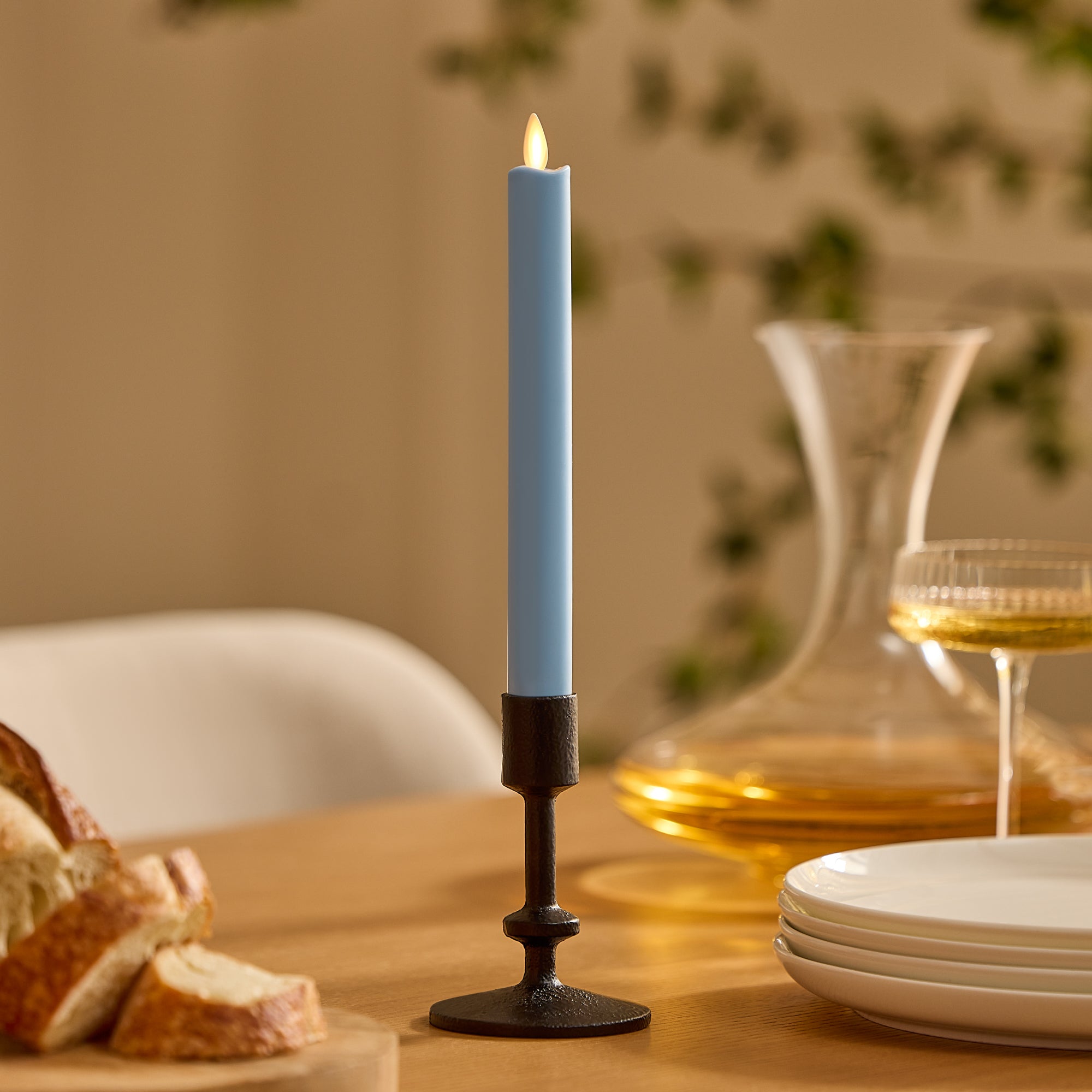 sm-image-563f9e394c60d5b5782b12d5 Airy Blue Flameless Candle Taper