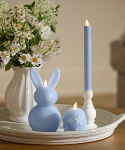 Cashmere Blue Flameless Candle Taper