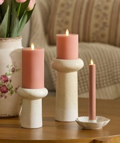 Soft Clay Flameless Candle Taper