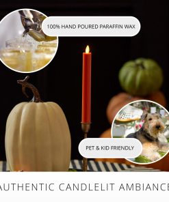 Harvest Pumpkin Flameless Candle Taper