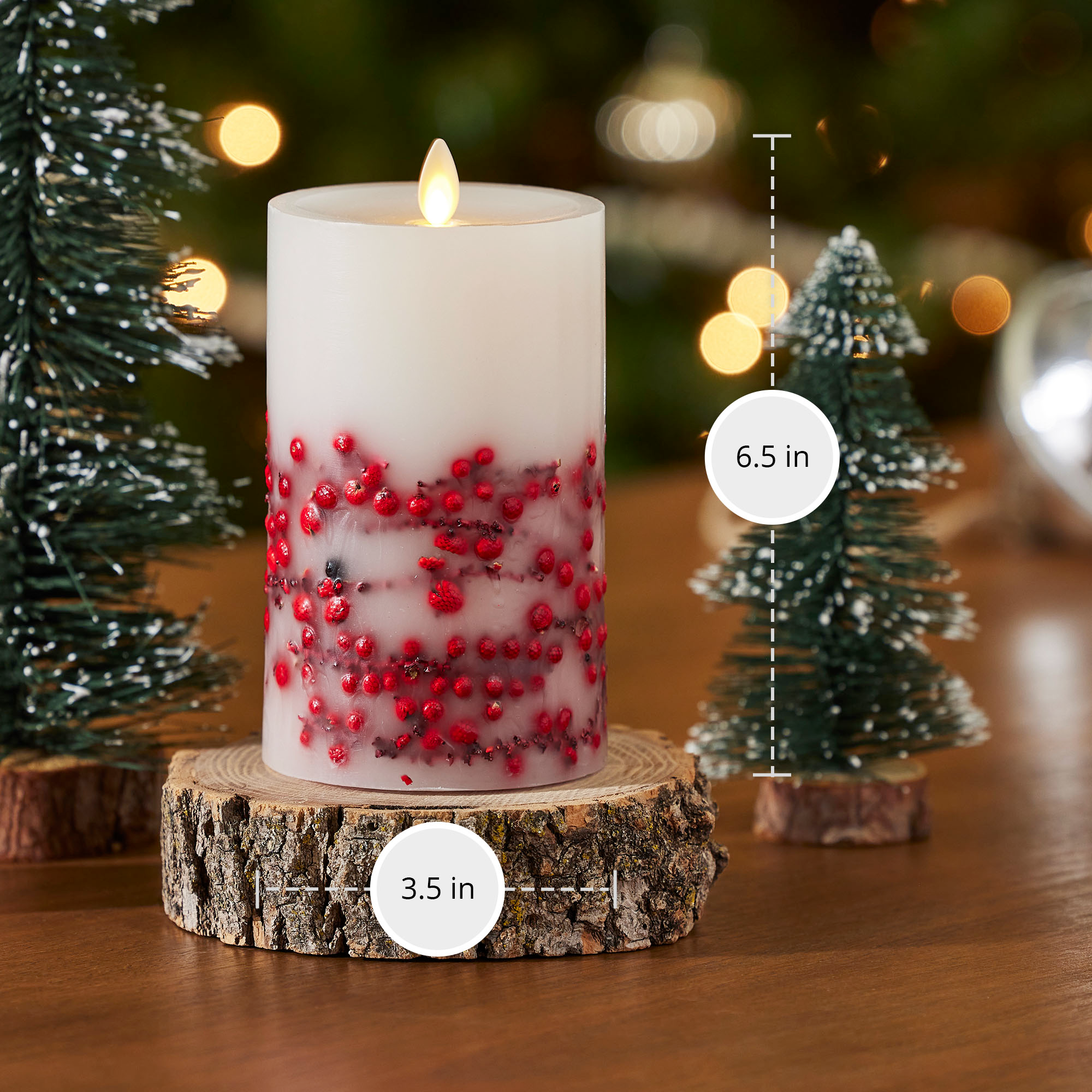 sm-image-5ca6844aa0408a14c8a2aaf3 Embedded Red Berries Flameless Candle Pillar