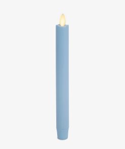 Airy Blue Flameless Candle Taper