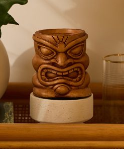 Golden Oak Medium Tiki Candle Holder