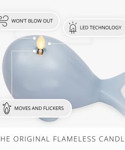 Celestial Blue Flameless Candle Whale