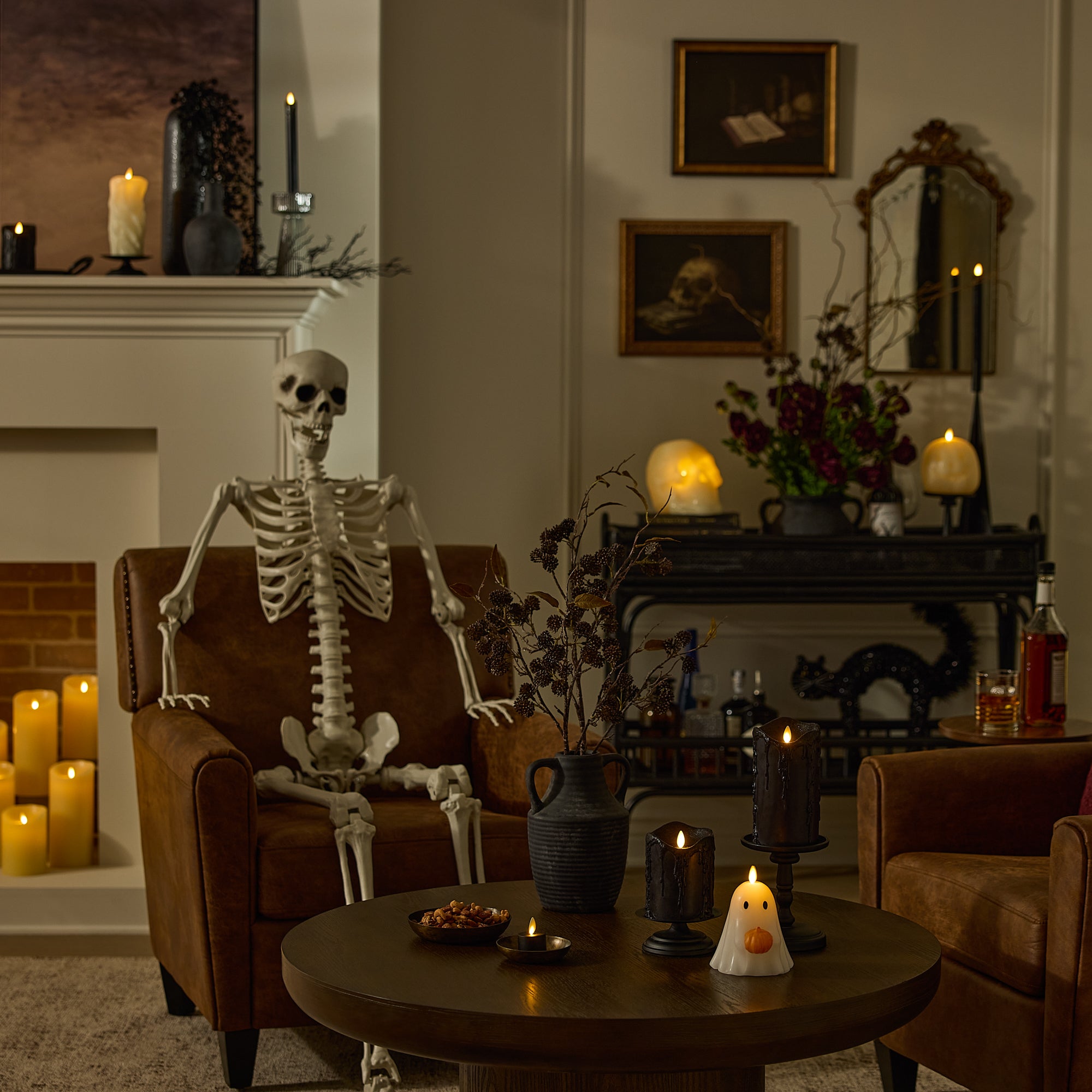 sm-image-6038c4549f4a2c456816fead Pearl Ivory Flameless Candle Jack-o'-lantern