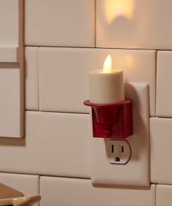 Holiday Red Flameless Candle Nightlight