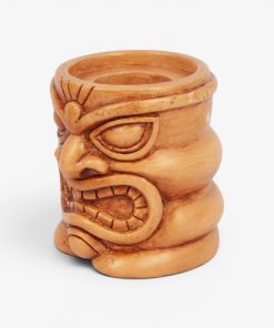 Golden Oak Medium Tiki Candle Holder