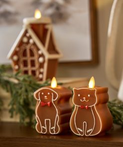 Gingerbread Dog Flameless Candle