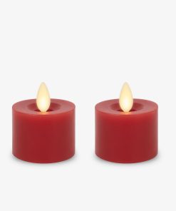 Holiday Red Flameless Candle Tealights