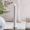 Dazzling White Glitter Flameless Candle Taper