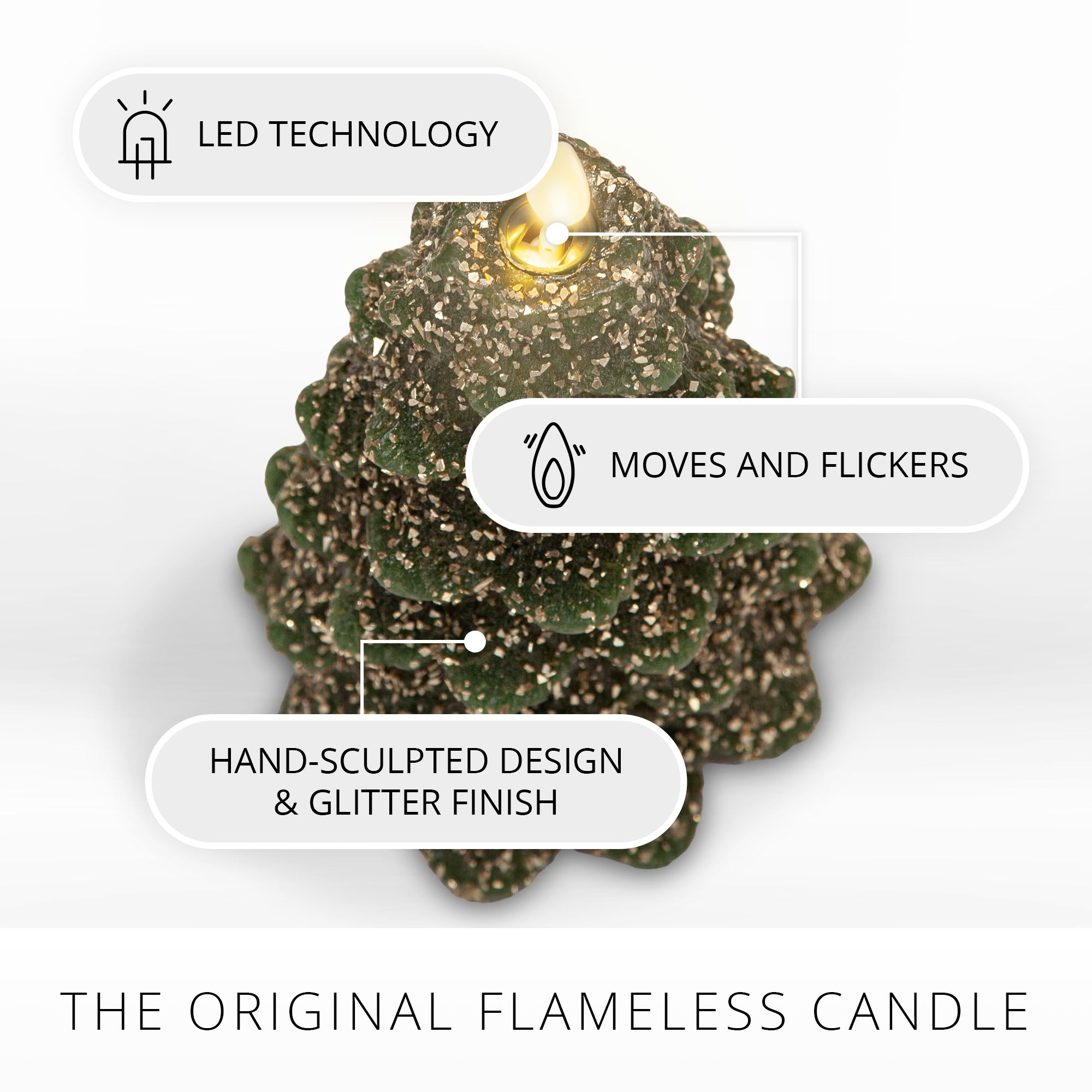 sm-image-6b3f3348ffcba9f690fb7df9 Green Glitter Holiday Tree Flameless Candle
