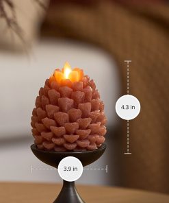 Caramel Café Flameless Candle Pinecone