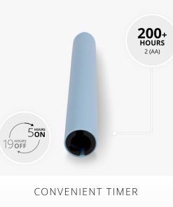 Airy Blue Flameless Candle Taper
