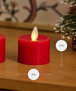 Holiday Red Flameless Candle Tealights