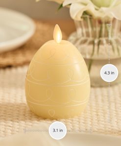 Lemon Chiffon Flameless Candle Egg