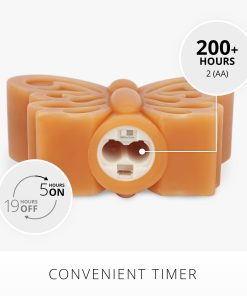 Sunlit Honey Flameless Candle Butterfly