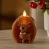 Brown Sugar Reindeer Flameless Candle Ornament