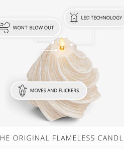 White Swan Glitter Swirl Flameless Candle Tree