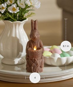 Chocolate Flameless Candle Rabbit