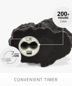 Black Flameless Candle Perching Crow