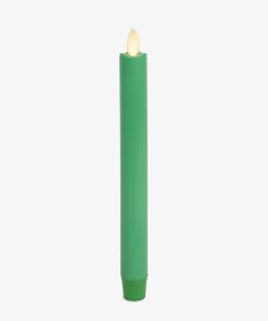 Vibrant Green Flameless Candle Taper