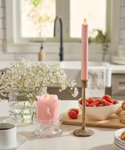 Crystal Rose Flameless Candle Taper