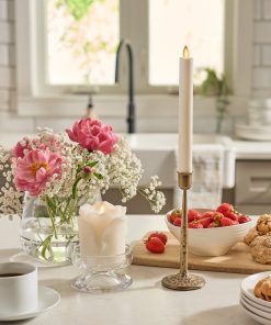 Snow White Flameless Candle Rose Bud