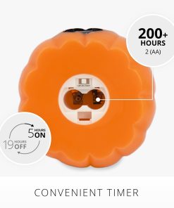 Russet Orange Flameless Candle Jack-o-lantern