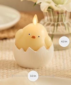 Hatching Chick Flameless Candle Egg