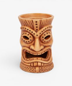 Golden Oak Tall Tiki Candle Holder