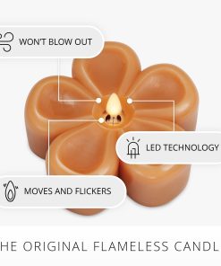 Sunlit Honey Flower Flameless Candle Tealight