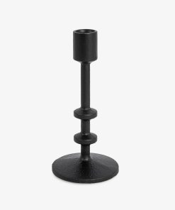 Black Wrought Iron Modern Taper Holders