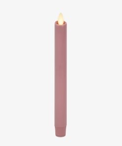 Blooming Mauve Flameless Candle Taper