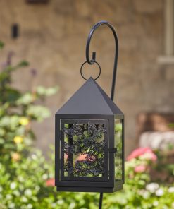 11.5" Butterfly Lantern with 38" Shepherd's Hook (Lantern Only)