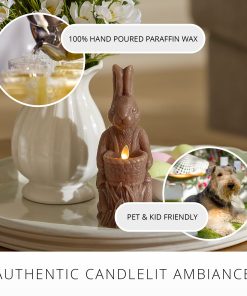 Chocolate Flameless Candle Rabbit