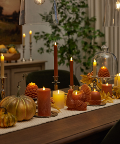 Adobe Seaglass Flameless Candle Pillar
