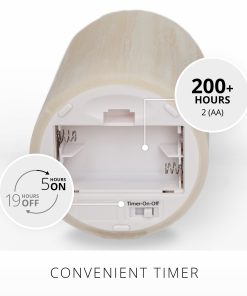 White Swan Selenite Flameless Candle Pillar