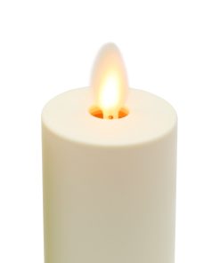 Pearl Ivory Flameless Candle Votive - Flat Top - Set of 2