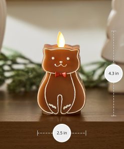 Gingerbread Cat Flameless Candle