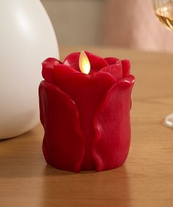 True Red Flameless Candle Rose Bud