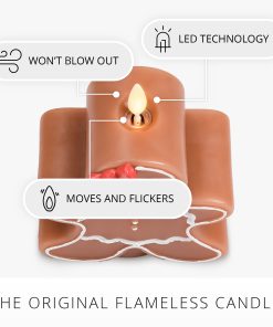 Gingerbread Girl Flameless Candle