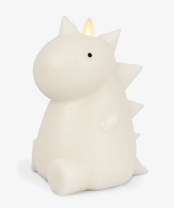 Whisper Green Color Changing Flameless Candle Dinosaur with Remote
