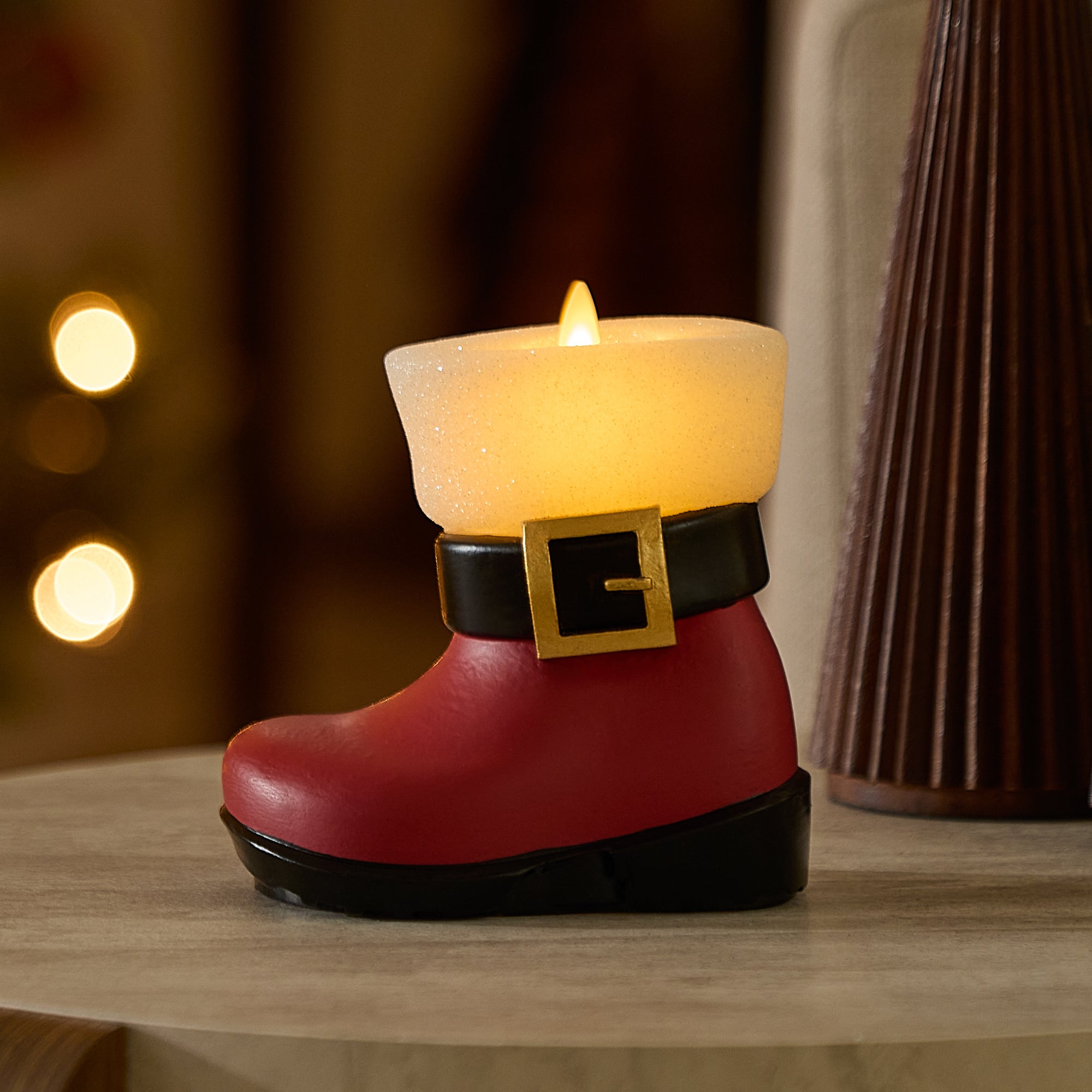 sm-image-8a416073c71134c873892a9f Holiday Red Santa Boot Flameless Candle